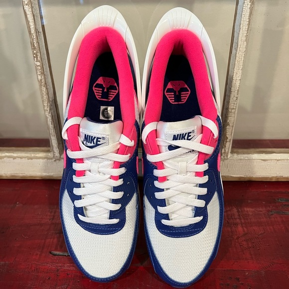 Nike Air Max 90 Flyease Hyper Pink/Deep Royal Blue - Picture 3 of 8